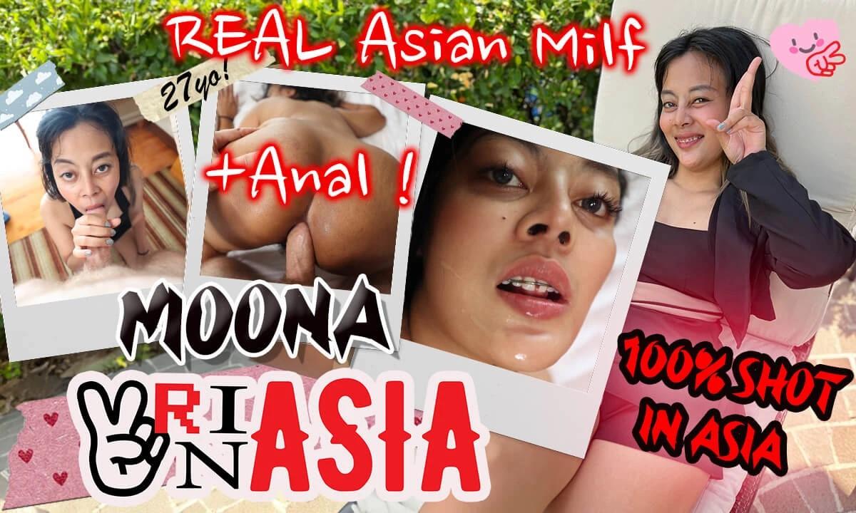 VRinAsia - Moona - Bored Thai Milf Needed Anal And Facial on First Date