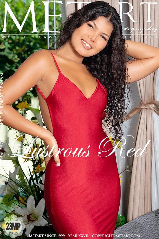 Kathai in Lustrous Red