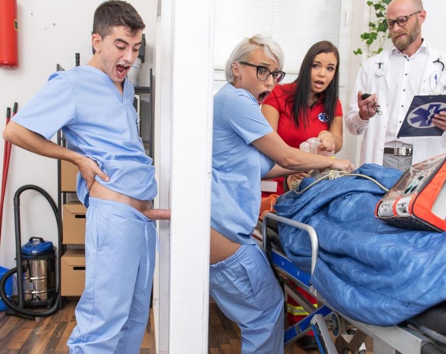 Angel Wicky - Nurse Gets A Glory Hole Ass Fuck SD/720p
